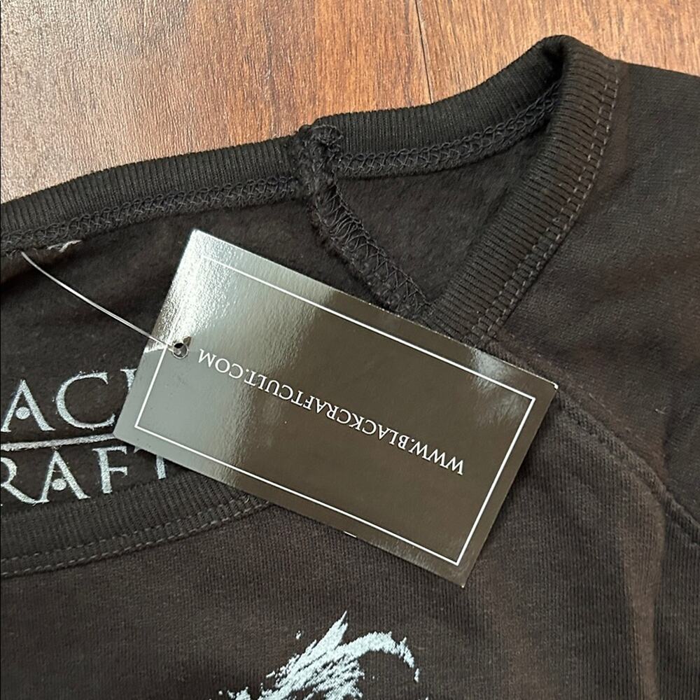 Blackcraft Lucipurr Black Lightweight Sweatshirt, Size XL, NWT - Picture 3 of 13
